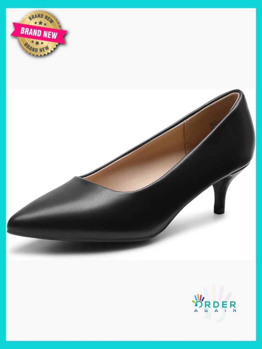 Kitten Heel Pointed Toe Pumps Comfortable Office Work Dress Shoes Classic